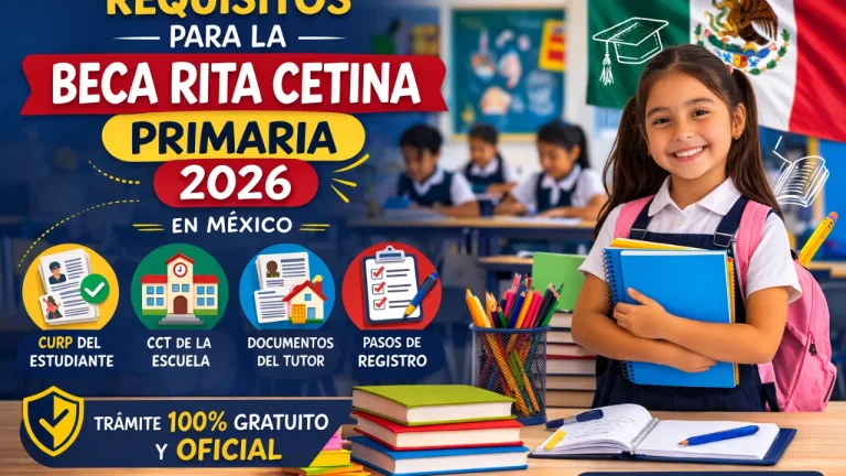 Requisitos para la Beca Rita Cetina primaria 2026